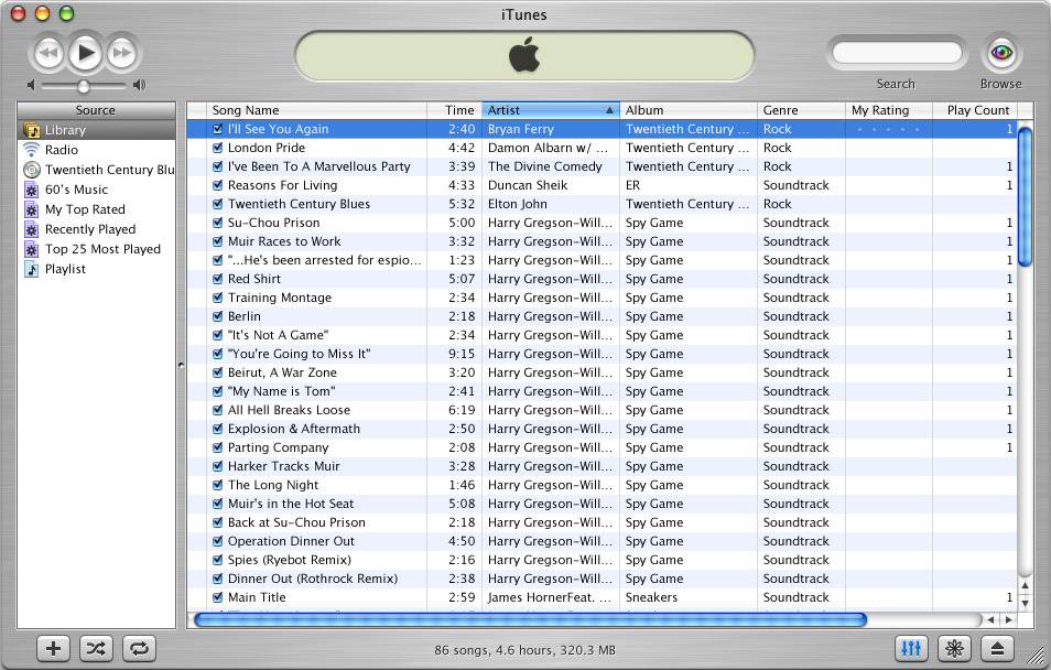 iTunes 3 Music Library (2002)